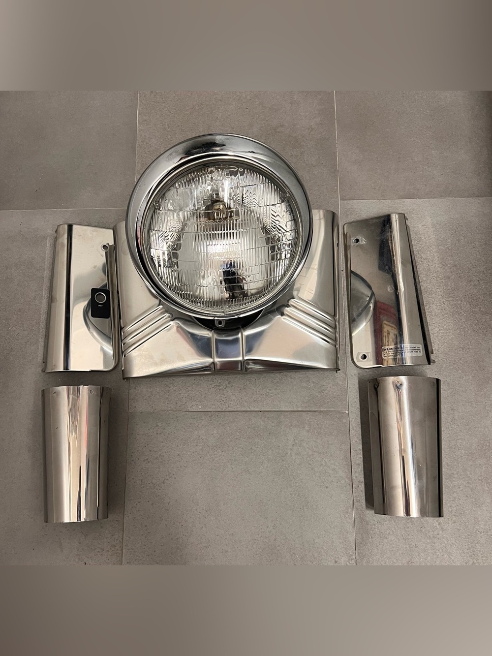 Chrome 5-Piece Fork Tins Slider Covers Harley Davidson Softail